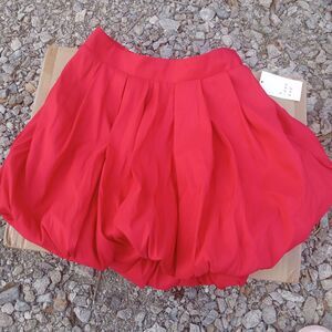 NWT A New Day Women's Mini Bubble Skirt Red Size X-Small